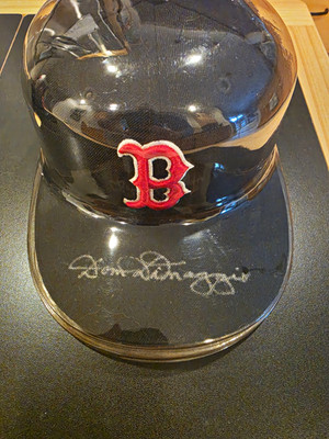 Boston Red Sox Signed Hat Lot - Clean Fleer - Dimaggio, Boggs Petrocelli, Etc