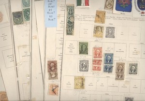 MEXICO, Vintage Stamps  hinged on trimmed Scott pages