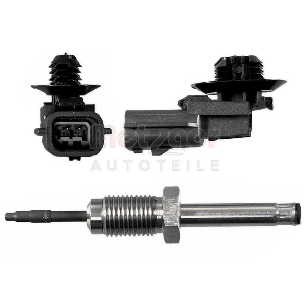 Sensor Abgastemperatur 575 Mm Kabel 2-Polig Metzger FüR U.A. Fiat Talento-image