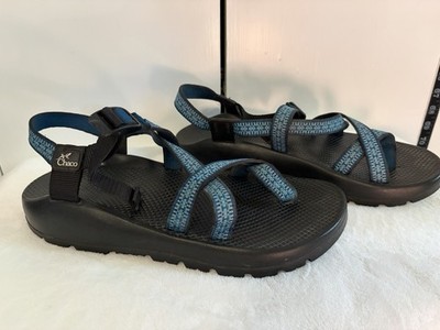 Chaco Z/2 Classic Mens Size 11 Blue Toe Loop Adjustable Strap Hiking Sandals EUC
