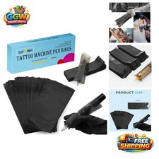 200PCS Tattoo Pen Covers Black Sleeves for All Tattoo Machines