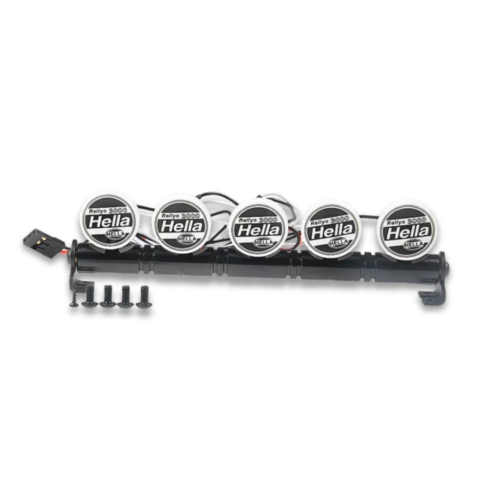 AXSPEED RC Crawler 5 LED Light Bar 118mm – Scale Accessory for 1/10 RC Cars & Trucks