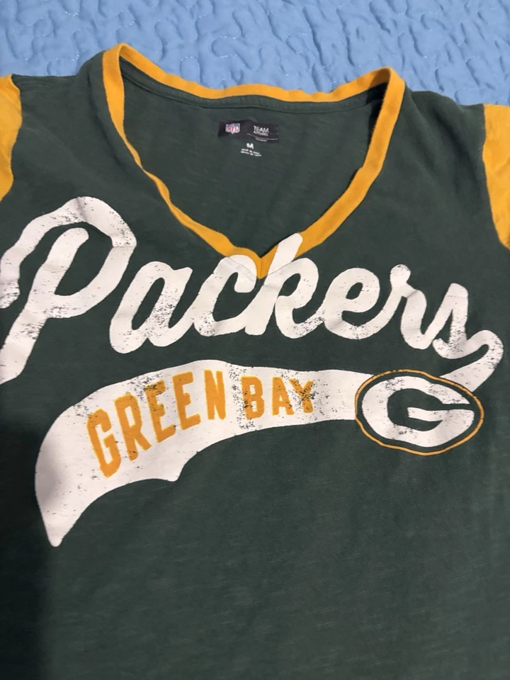 Camiseta bebé Green Bay Packers verde y amarilla, talla M Foto 4 de 4