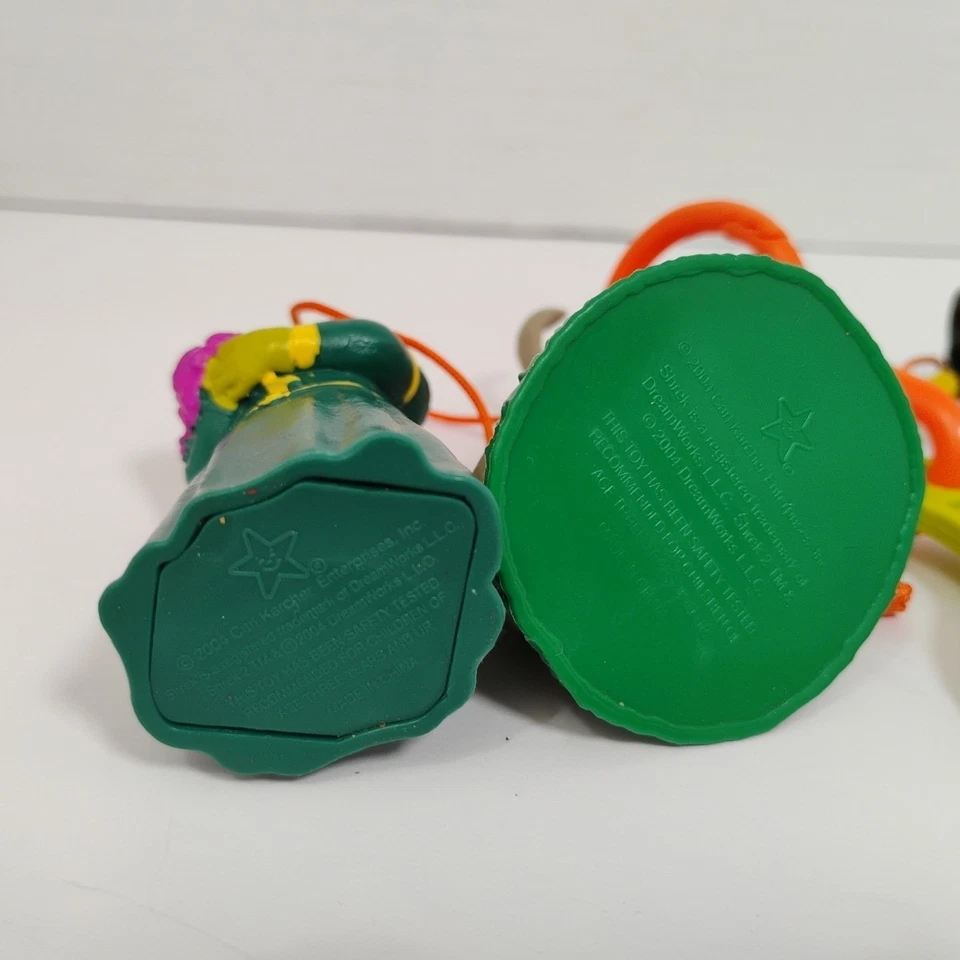 Carl's Jr. 2004 SHREK the Halls Dreamworks Figura Lote de 4 Sellados + Pinocho Pl Foto 4 de 4