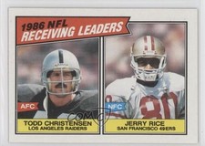 1987 Topps League Leaders Todd Christensen Jerry Rice #228 HOF 0a3