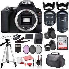 Canon EOS Rebel SL3 Digital SLR Camera with 18-55mm Lens  EF-S 55-250mm Lens