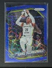 2025 ARIKE OGUNBOWALE PANINI PRIZM WNBA #73 BLUE VELOCITY PARALLEL DALLAS WINGS