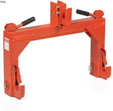Titan Attachments 3 Point Quick Hitch Adaption to Category 1 Tractors, Orange