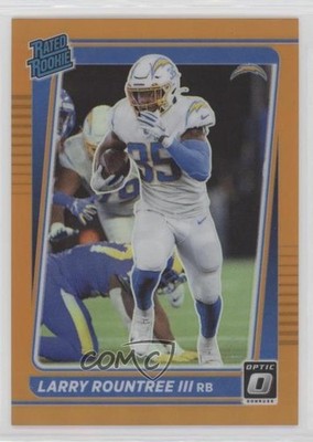 2021 Donruss Optic Rated Orange Prizm /199 Larry Rountree III #256 Rookie RC dq2