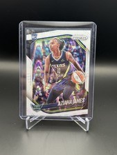 2025 Panini Prizm WNBA - Aziaha James #83 White Seismic Prizm (RC)
