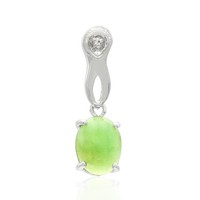 Cavill Chrysopras AnhäNger 0,9Ct Sterling Silber Oval GrüN Damen Schmuck