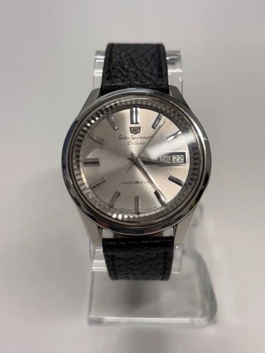 Vintage 1966 Seiko 5 Sportsmatic Deluxe 25 Jewels 7619-7060