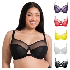 Curvy Kate Victory Bra 4 Part Balcony Underwired Sheer Womens Lingerie CK9001
