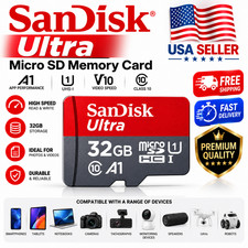 SanDisk 32GB Micro SD Card Class 10 UHS-I U1 A1 V10 Memory Card TF Smartphone