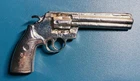 11.4 Troy Oz .999 Silver Colt-Style Revolver - Hand Poured 3D Art Bar - Rare