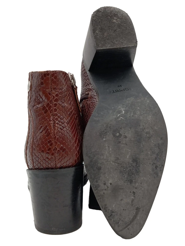 ESPRIT Botas con cremallera Mujeres Botines Talla EU 39 marrón estilo «business» - Imagen 2 de 4