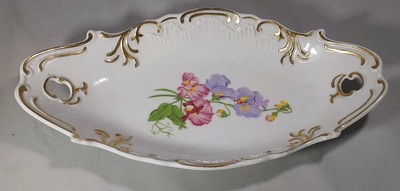 Vintage Continental König Bavaria Thiersheim Rokoko Stil Floral BonBon Schale 