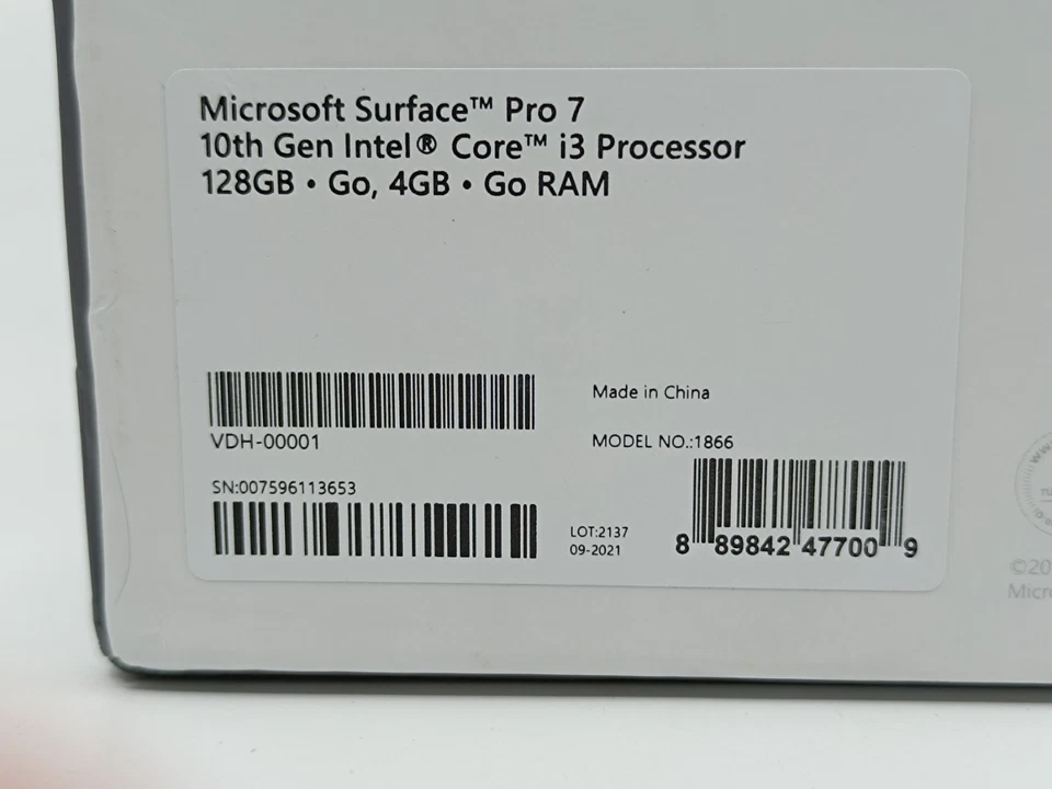 Microsoft Surface Pro 7 i3 4GB/128GB grau 889842477009_1,6_6 - Bild 3 von 4