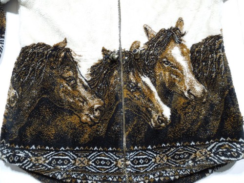 CHAQUETA CON CAPUCHA CREMALLERA COMPLETA NATURAL REFLECTIONS DISEÑO CABALLO OCCIDENTAL, TALLA MED - Imagen 2 de 14