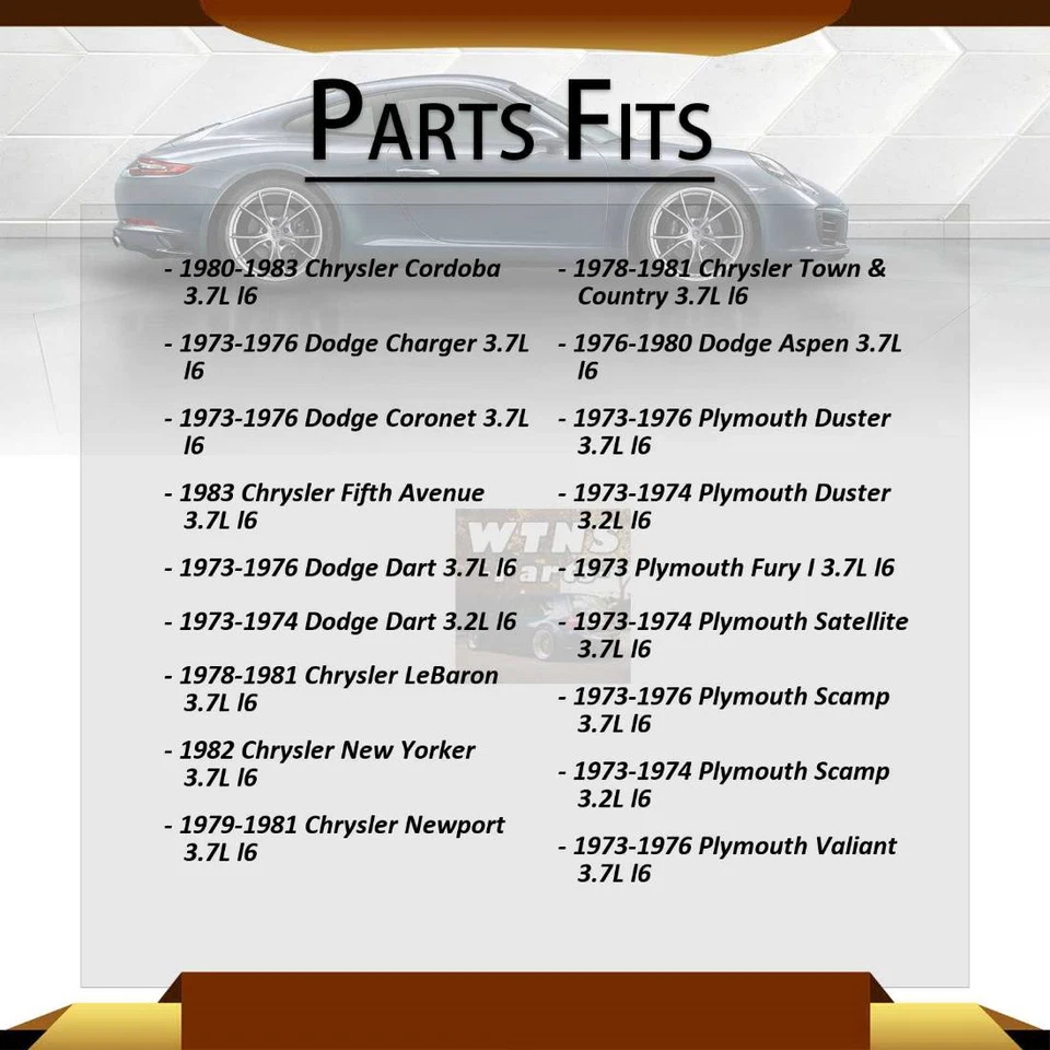 Front Engine Motor Mounts Westar 2PCS For Plymouth Valiant 1973-1976 - Image 2 of 4