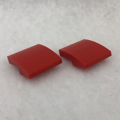 LEGO 15068 Red Slope, Curved 2 x 2 x 2/3 (x2)