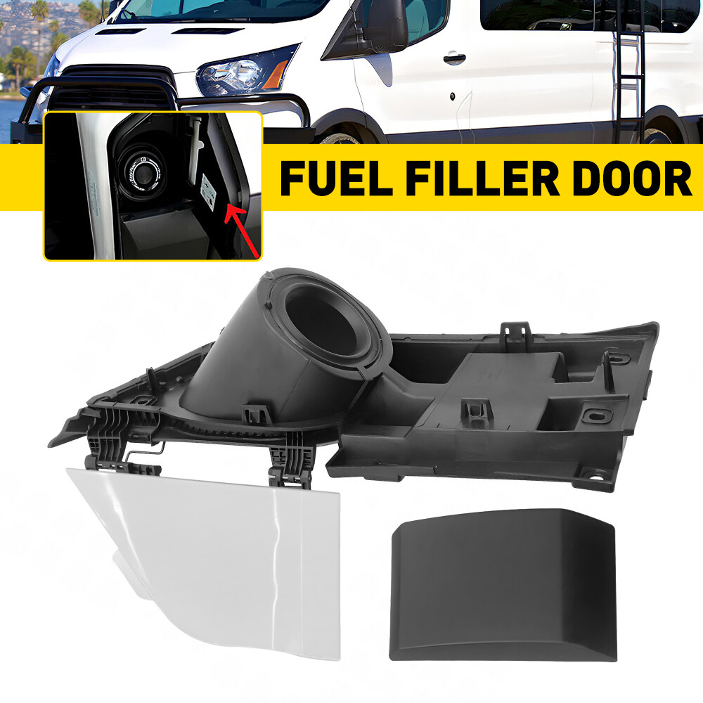 Set for 2015-23 Transit 150 250 350 Fuel GAS Filler Door Housing+White Cover