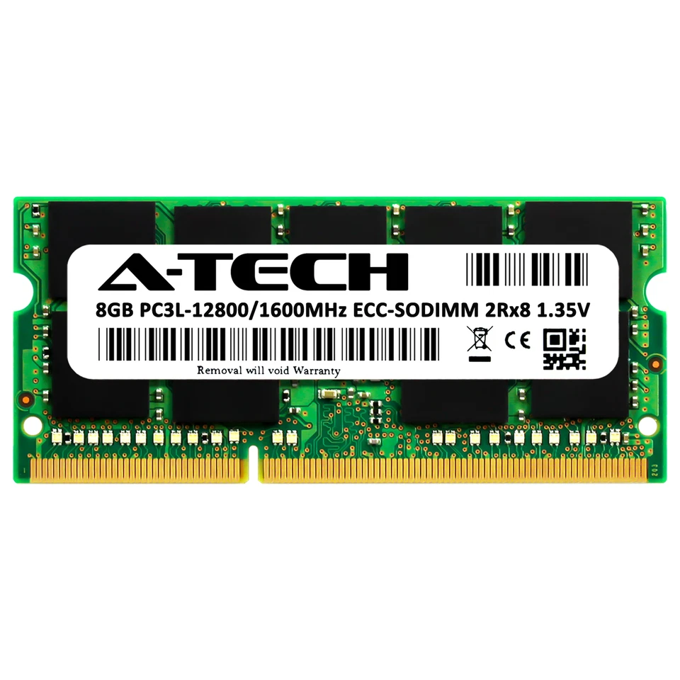8GB DDR3 1600MHz ECC SODIMM Hynix HMT41GA7BFR8A-PB Equivalent Server Memory RAM - Image 2 of 2