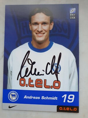 Andreas Schmidt, originalsignierte AK, Hertha BSC, Saison 2000/01, neu 