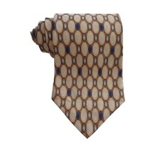 Jos A Bank Corporate Collection 100% Silk Men Tie Geometric Pattern Made in USA