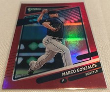 2021 Donruss Baseball Marco Gonzales Seattle Mariners Holo Red Parallel #147