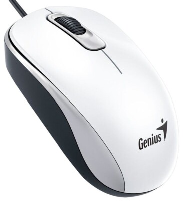 Genius Dx-110 weiße optische USB-Maus in voller Größe