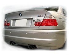 Spoiler passend für BMW 3er E46, 1998-07 Spoiler Hecklippe Lackiert TITANSILBER 