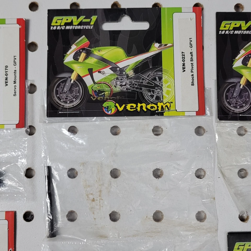 VENOM (13 Items) PARTS LOT For GPV-1 RC Motorcycle Vintage NIP NOS - Image 4 of 4