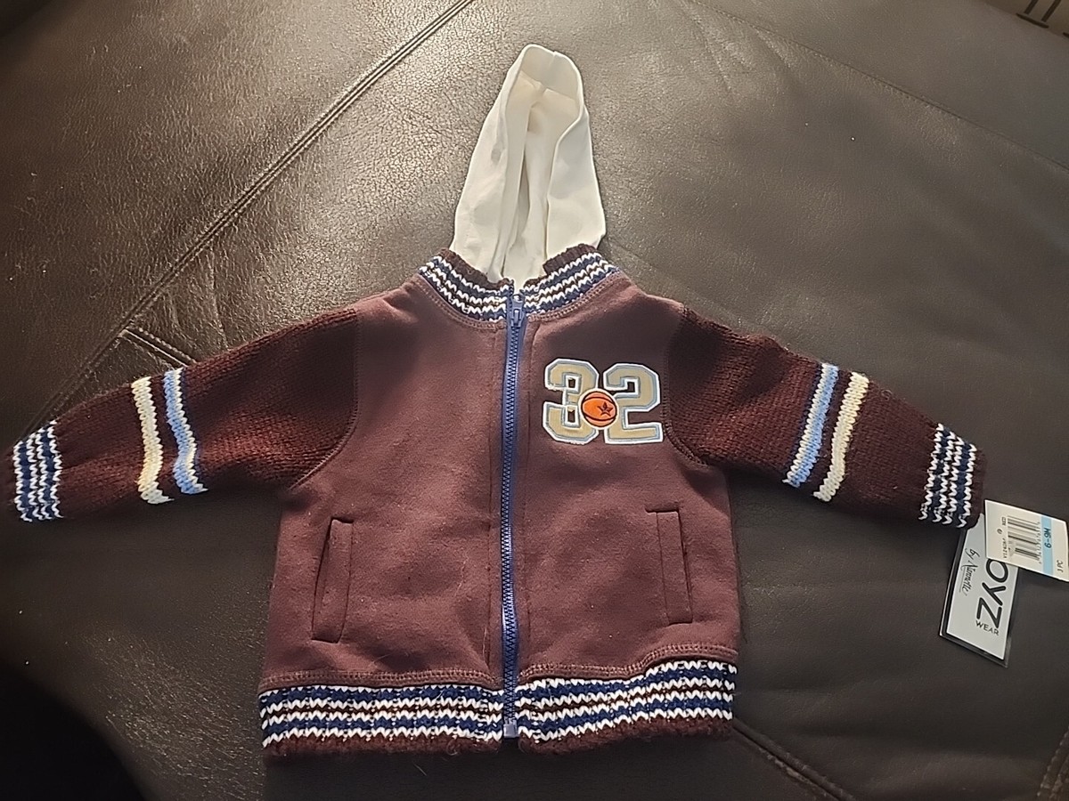 Vintage Boyz By Nannette Full Zip Basketball Varsity Hoodie 6 - 9