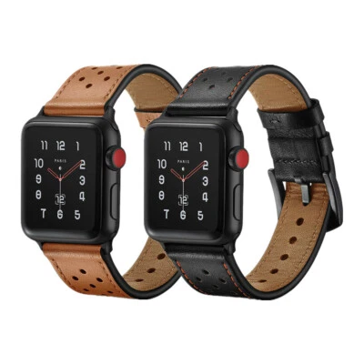 BANDKIN Premium Leather Watch Band Strap For Apple Watch Series 10 9 8 7 46mm 42mm 45mm