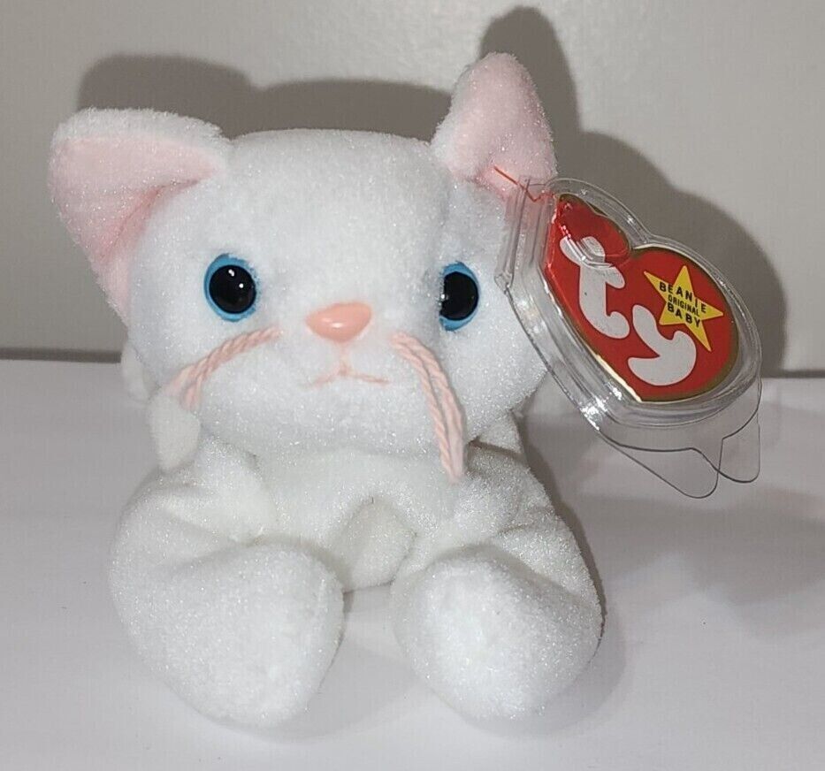 Ty Beanie Baby - FLIP the White Cat 7.5 Ty Beanie Baby - FLIP the White Cat 7.5