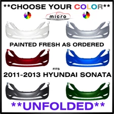 NEW FRONT BUMPER FOR 2011-2013 SONATA PAINTED *CHOOSE YOUR COLOR* HY1000183