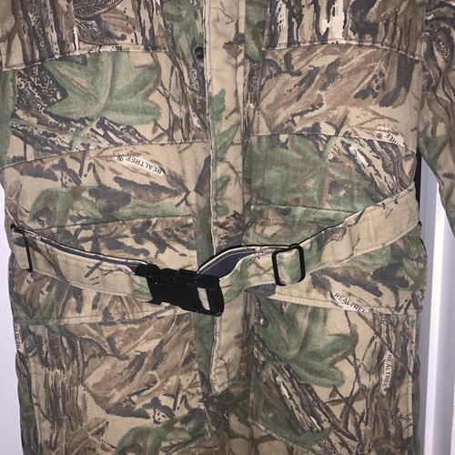 Duxbak Insulated Coveralls Mens Size Large Regular Realtree Quilted W/Hood - Picture 4 of 10
