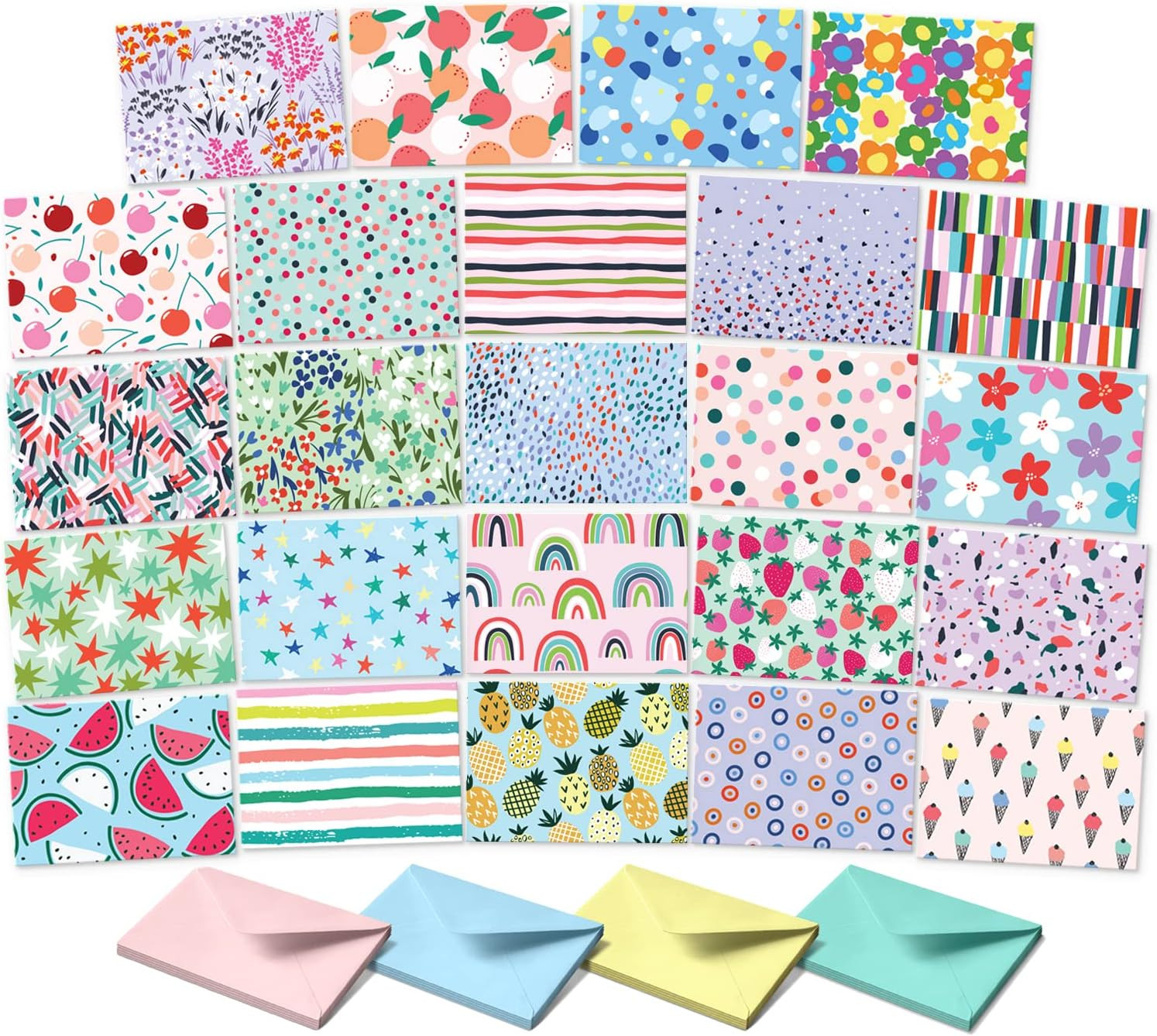 Blank Cards All Occasions in One Box Set Blank Notecards Envelopes Handwritten