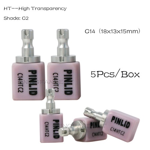 Bloques de displicado de litio de cerámica de vidrio dental HT/LT C14 C1, C2 para sistema CAD CAM - Imagen 8 de 36