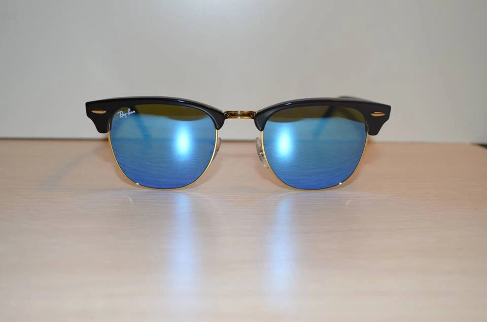 CLUBMASTER Sunglasses RAY BAN / Blue Mirrored Lens / Standard Size - Image 4 of 4