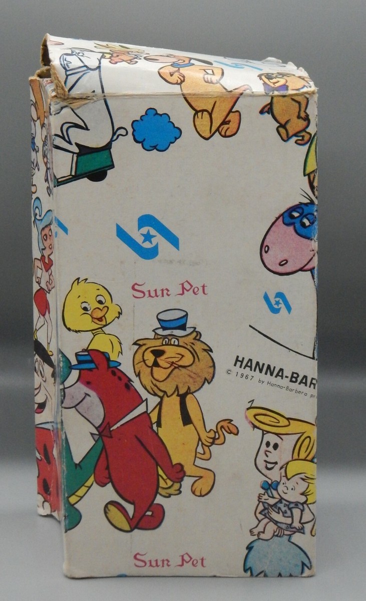 RARE vintage 1960s Japanese MARUSHIN plush LIPPY the LION w/ Box