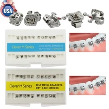 Dental AO Empower Type Orthodontic Self Ligating Bracket Metal Roth MBT 022 345