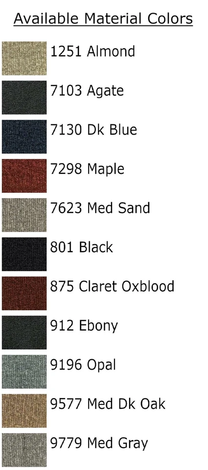 FITS 2000-2005 Buick LeSabre Limited Floor Mat 4pc Cutpile - Imagem 3 de 3