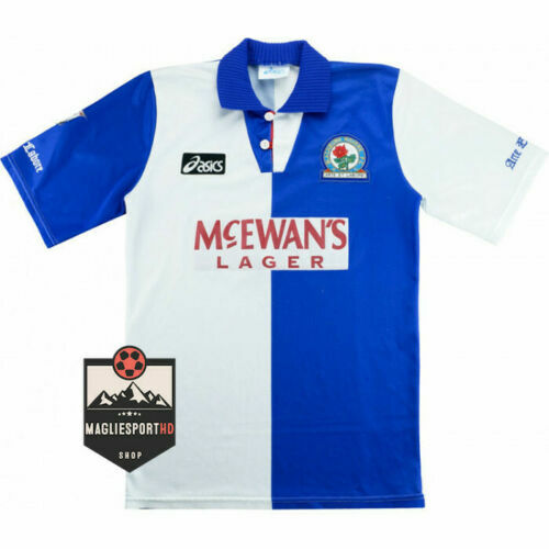 MAGLIA blackburn rovers asics 1994-95 VINTAGE FOOTBALL SHIRT