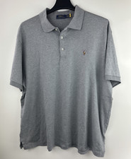 Polo Ralph Lauren Soft Cotton Polo Shirt in Gray Men's Size 2XB 2X Big  Tall