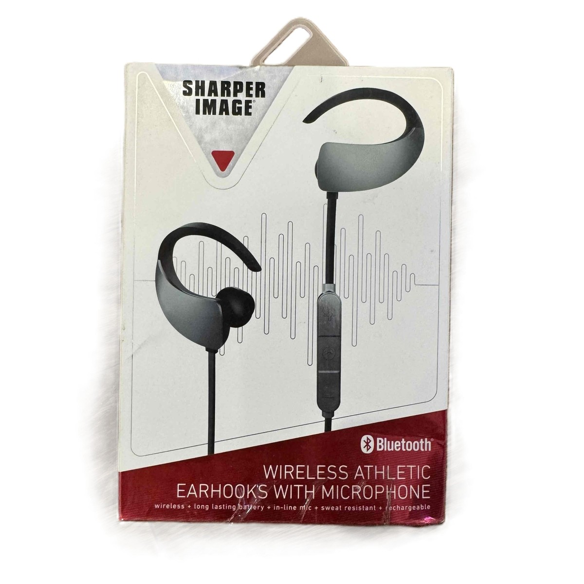 New Sharper Image Bluetooth Athletic Earhooks Sweat Resistant Headset