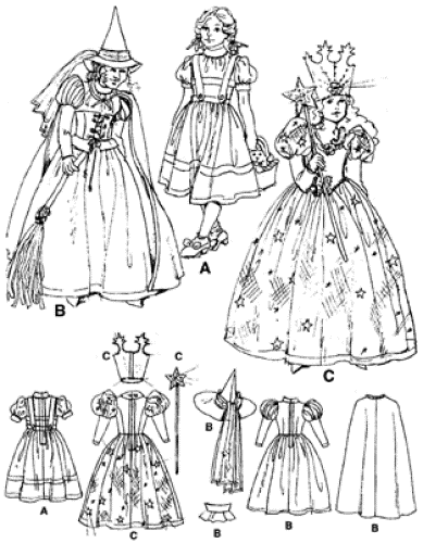 The Wizard Of OZ Costume Sewing Pattern Size Misses 6-22 Simplicity 7808 OOP - Picture 3 of 3