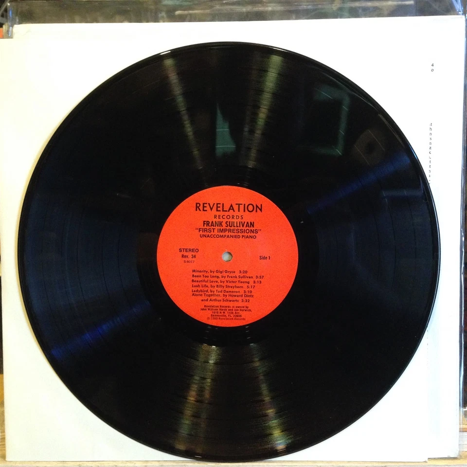 [SOUL/JAZZ]~NM LP~FRANK SULLIVAN~First Impressions~[Original 1980~REVELATION~Iss - Image 3 of 4