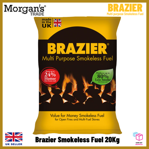 Brazier Multi Stove Smokeless Fuel Open Fire Burner High Heat Coal 10kg